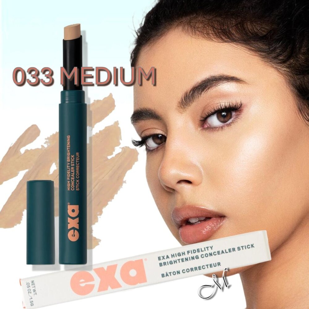 EXA High Fidelity Brightening Concealer Stick* ~ 033 (Med Neutral) .05oz NIB